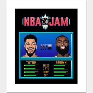 NBA JAM - Boston Basketball Posters and Art